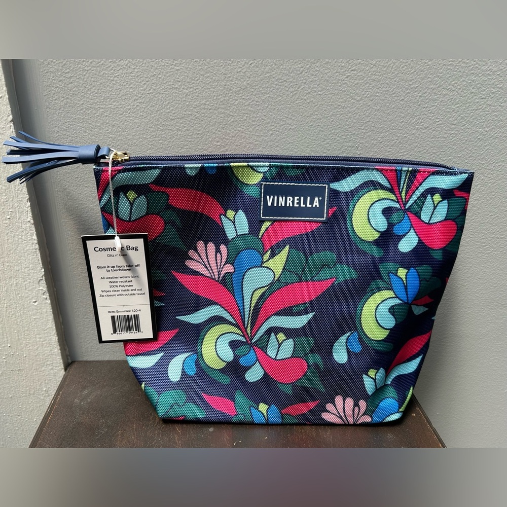 NWT Vinrella Floral Cosmetic Bag - Multicolor